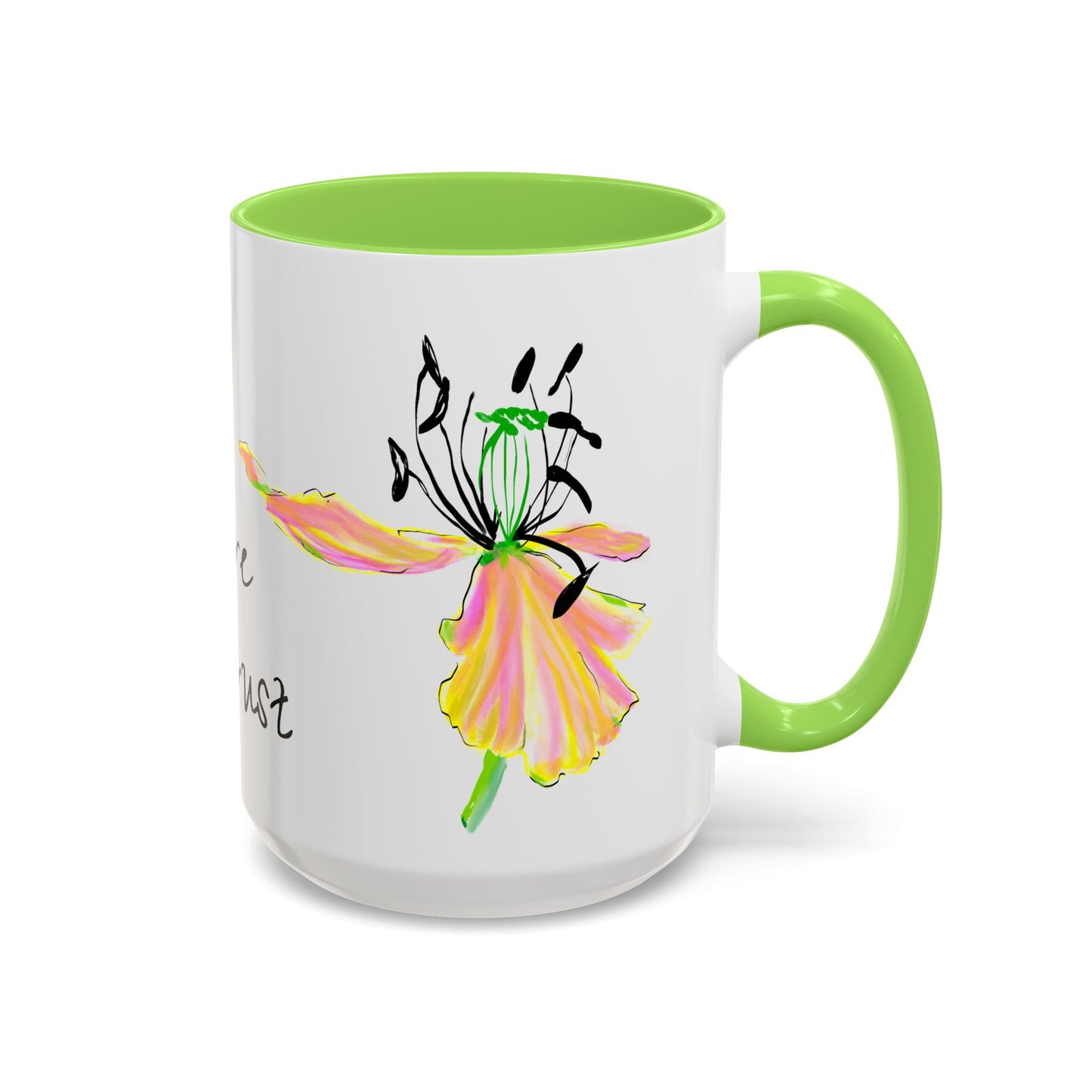 Vibrant Tulips Mugs “Dare to Trust”