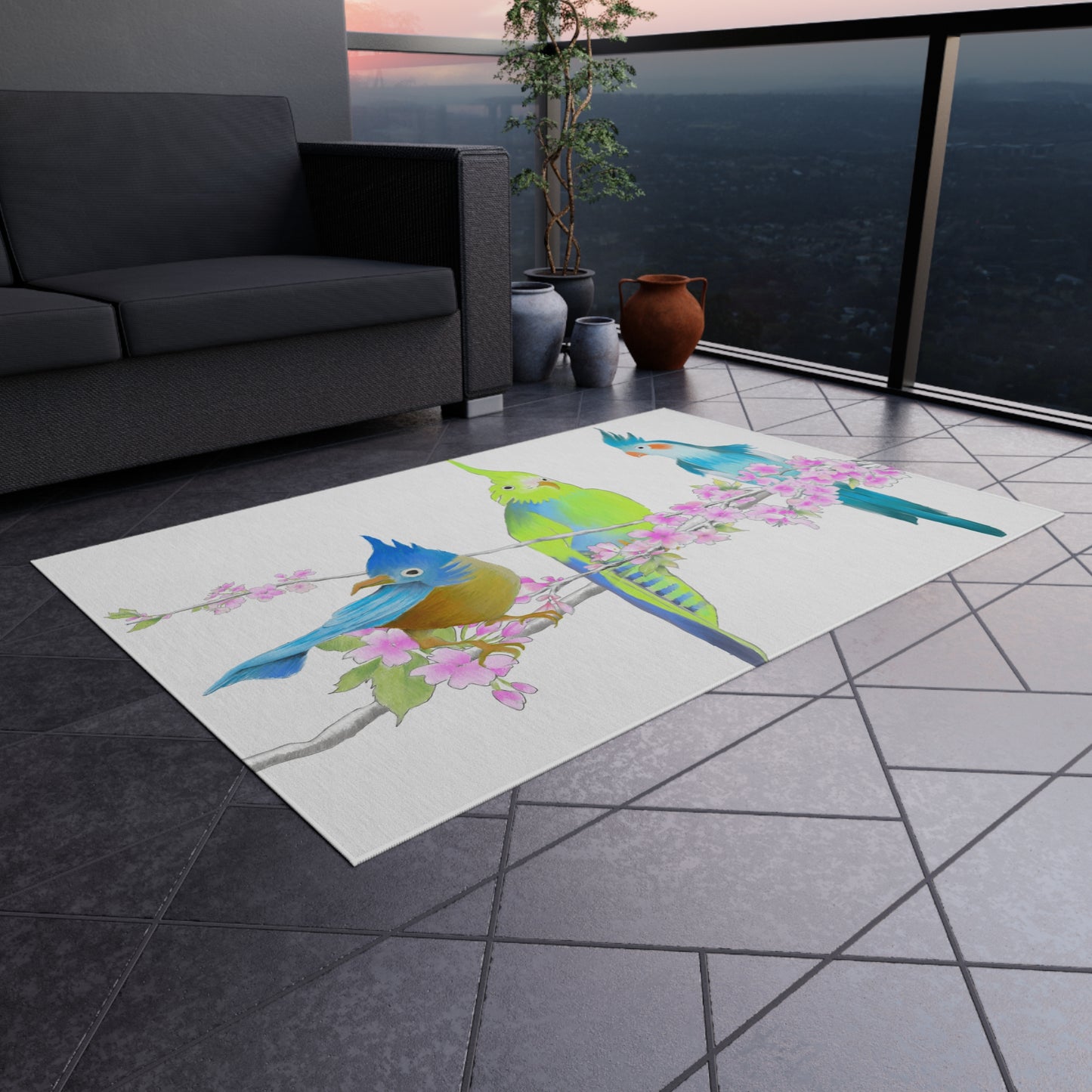 Cherry Chirp Indoor/Outdoor Rug