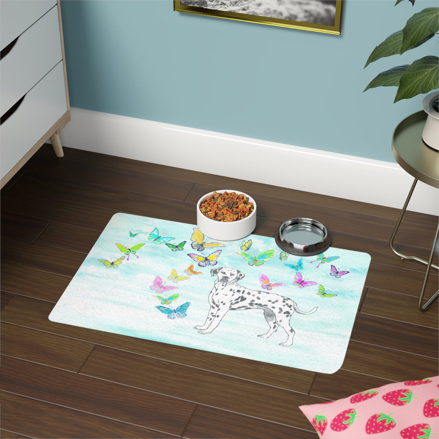 Dogi Butterfly Flutter Pet Food Mat Dalmatian