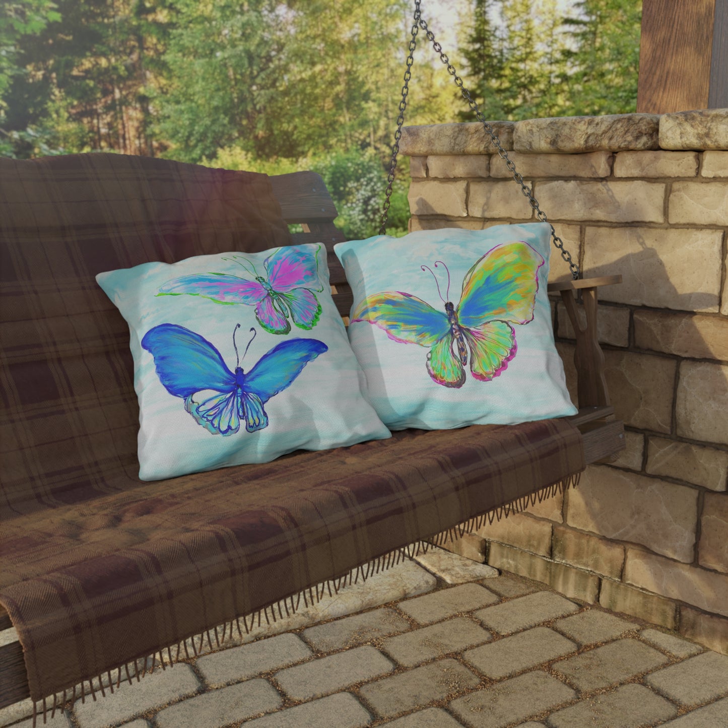Outdoor Pillows Butterfly Flutter
