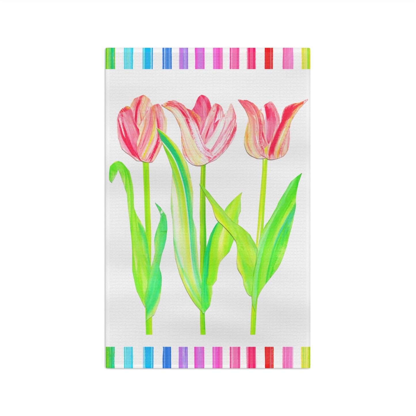 Vibrant Tulip Microfiber Tea Towel