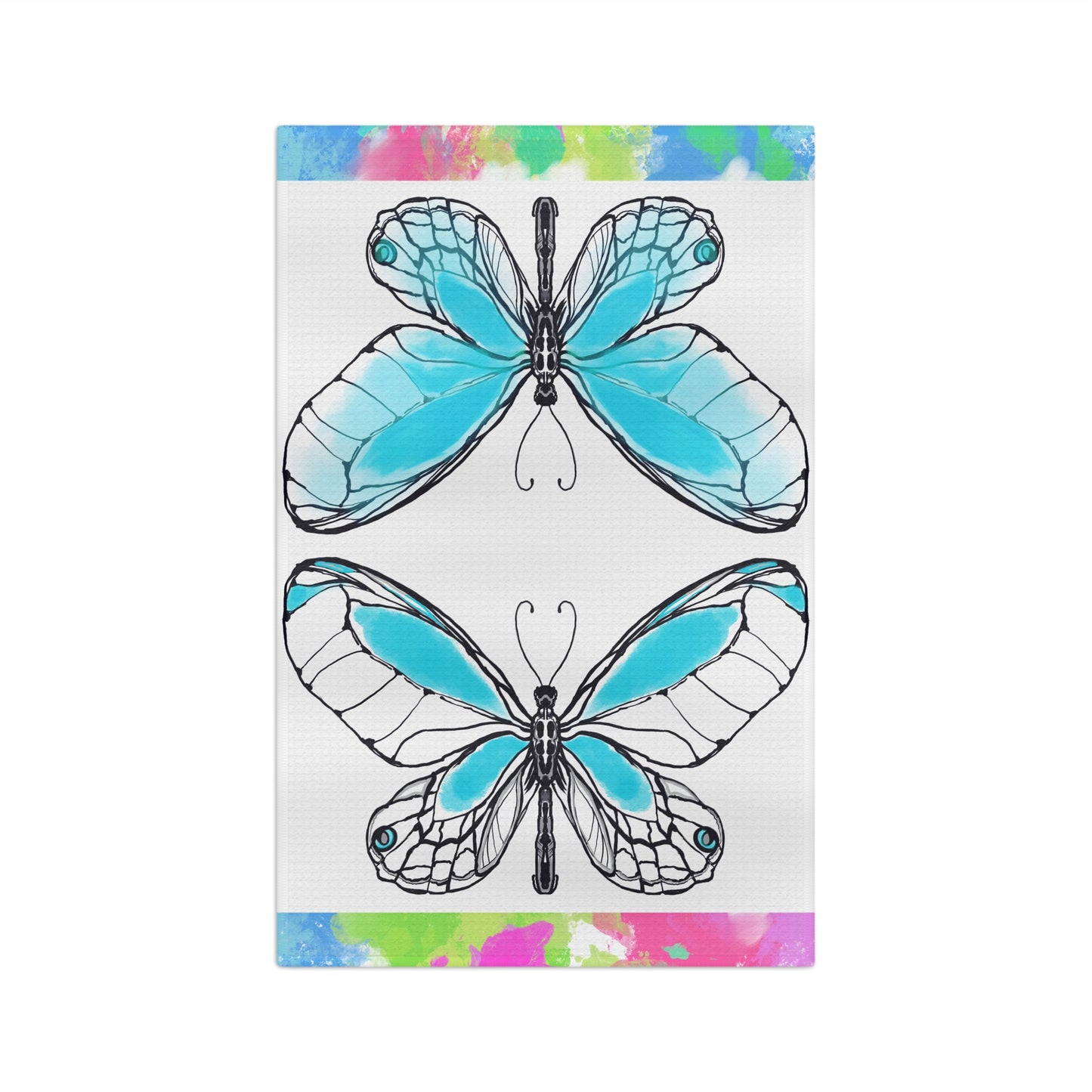 Flutterstripe Microfiber Tea Towel