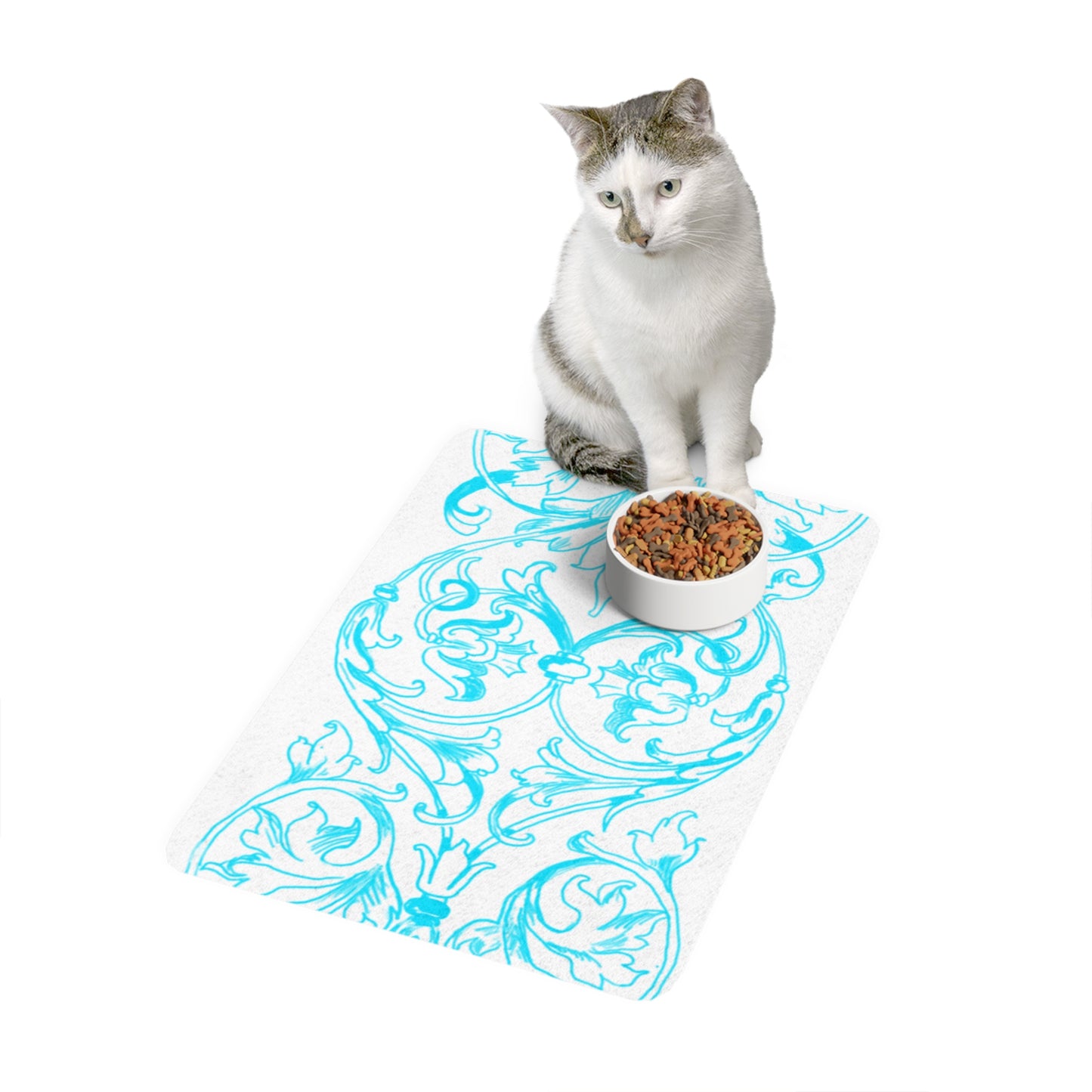 Pet Food Mat Iron Whimsy