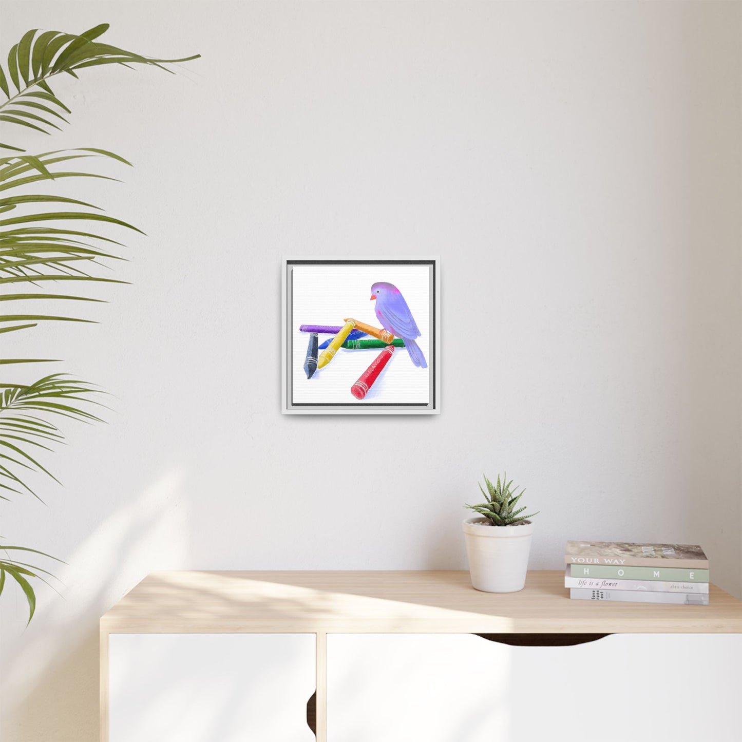 Jolly Birds Matte Canvas Framed