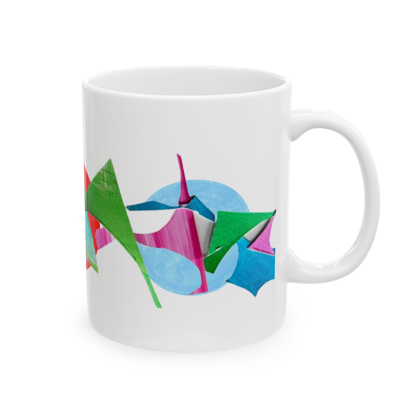 Pattern Play Mug Aqua Red Blue