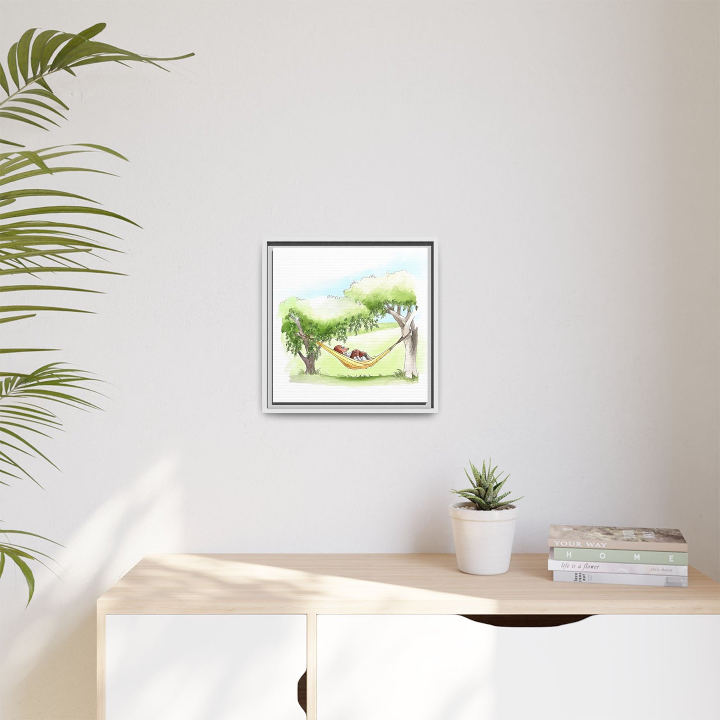 Dogi Fun Matte Canvas Framed