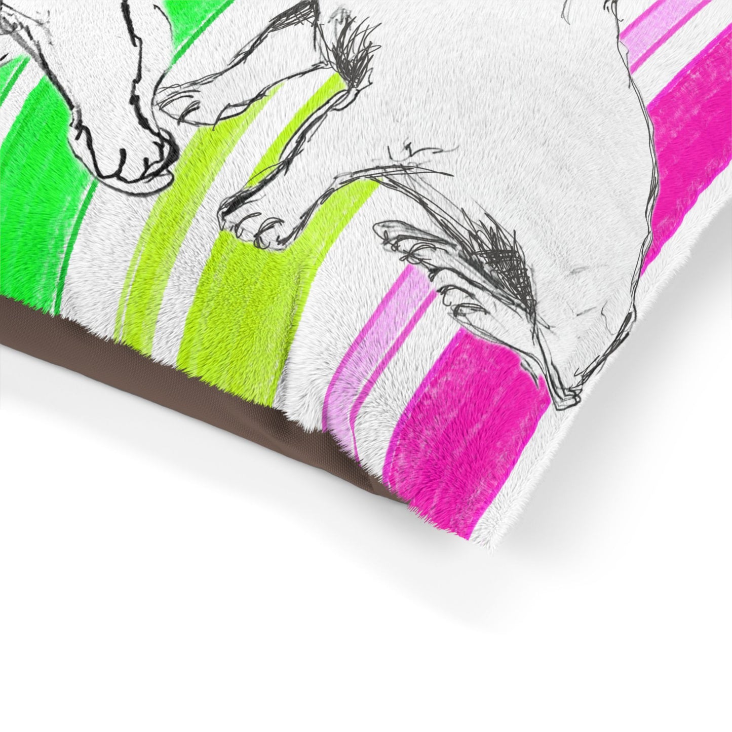 Dogi Butterfly Flutter Bed Multi Color Stripe, Bulldogs