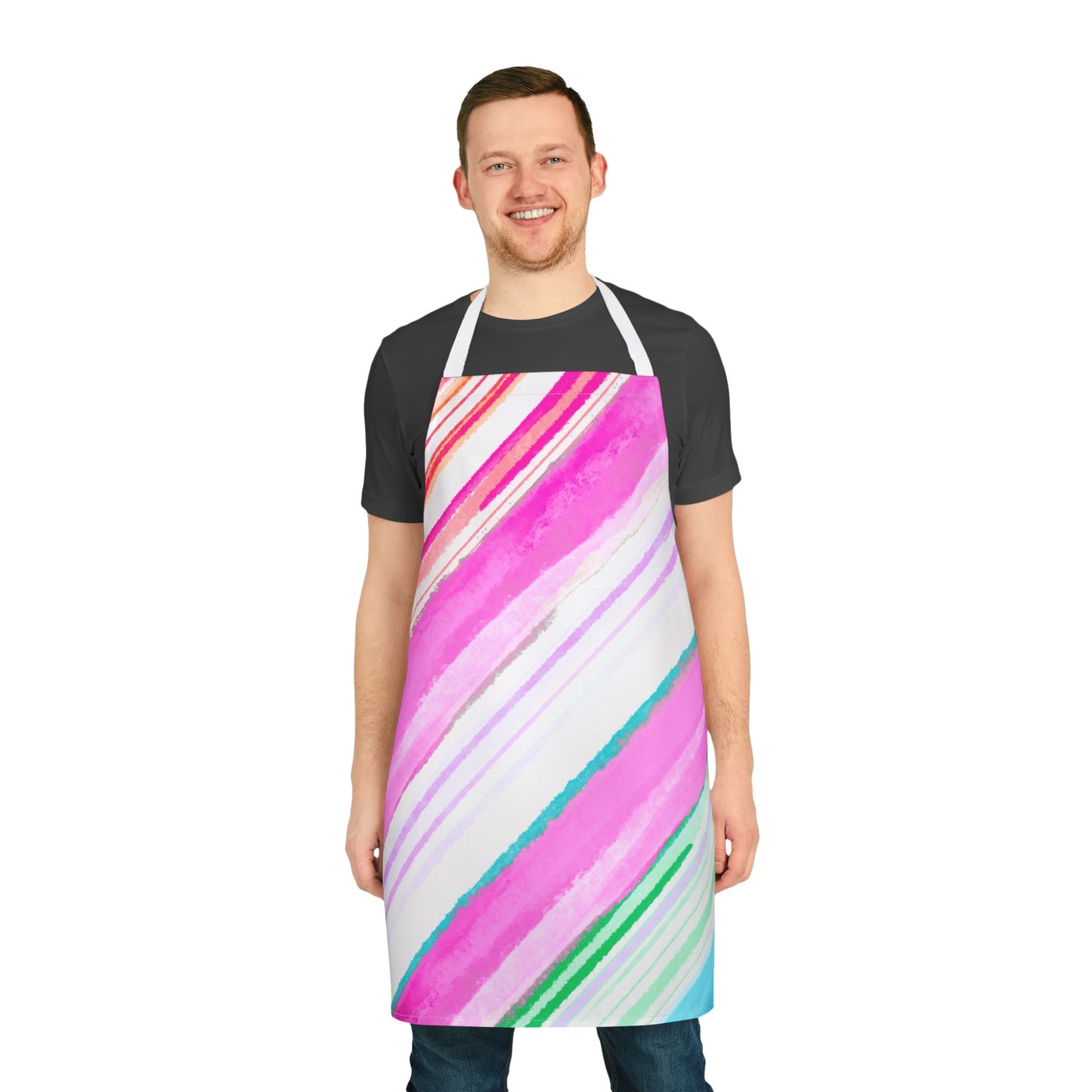 Diagonal Stripes Apron