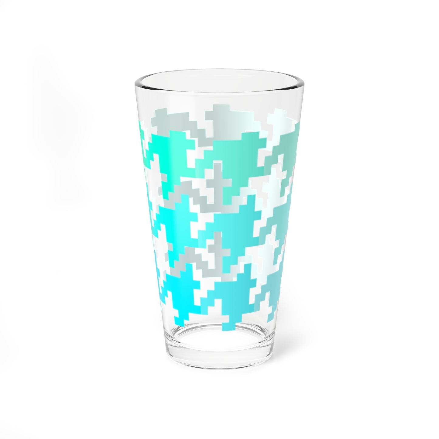 Mixing Glass, 16oz Houndstooth Fun