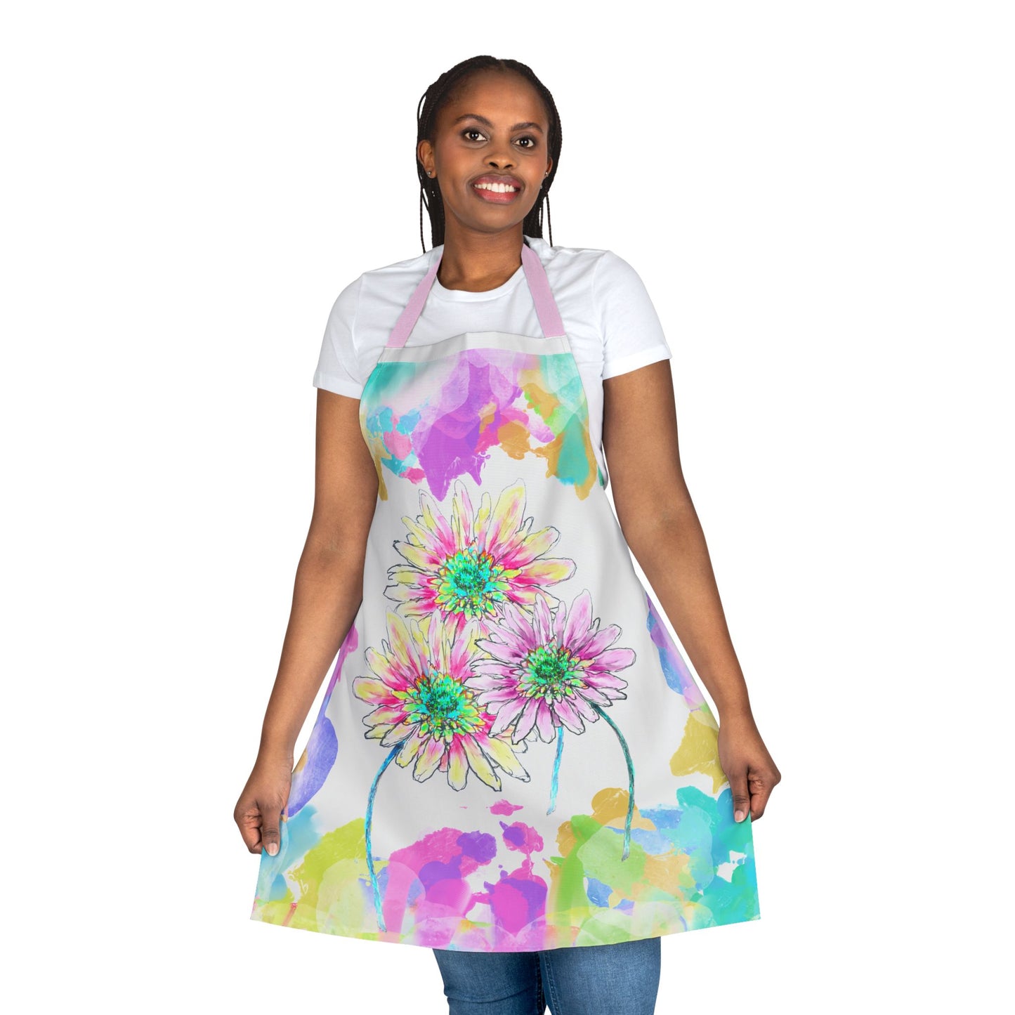 Zinnia Color Splash Apron