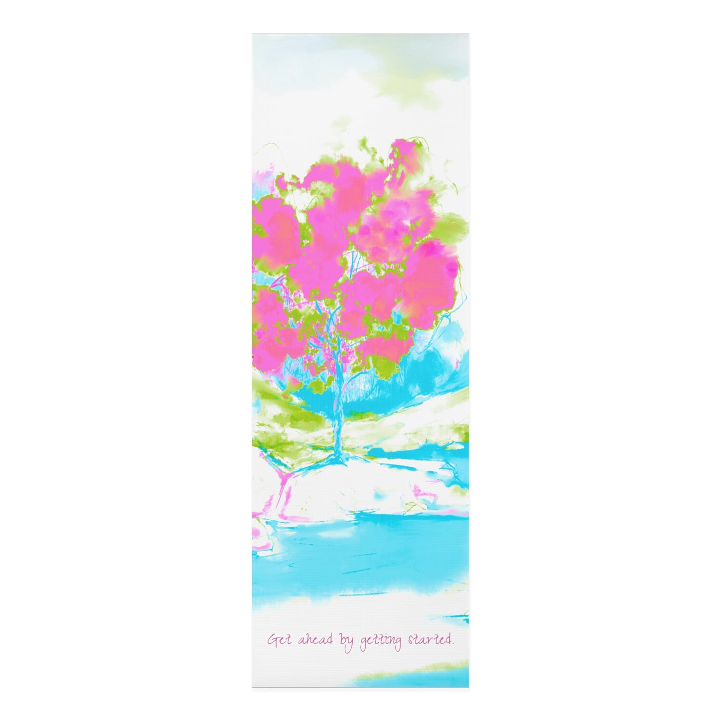 Joyful Landscape Exercise Mat Get ahead by getting started