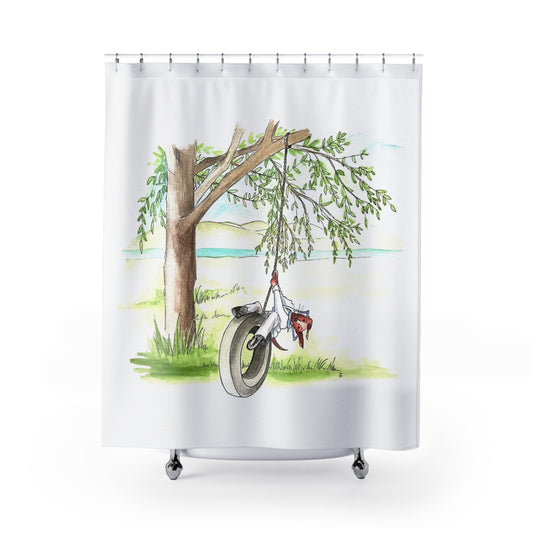 Shower Curtain Dog Fun