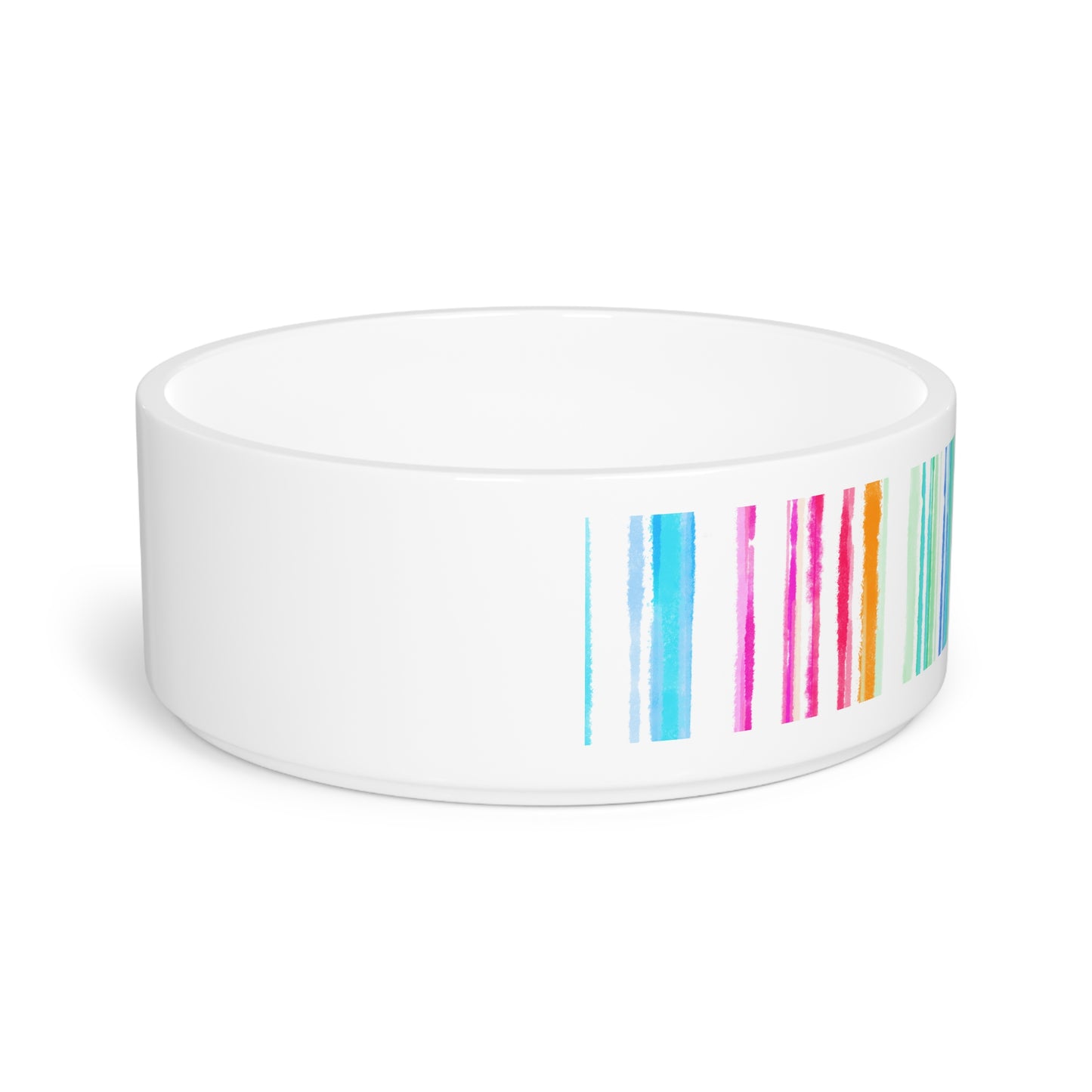 Pet Bowls Watercolor Stripes