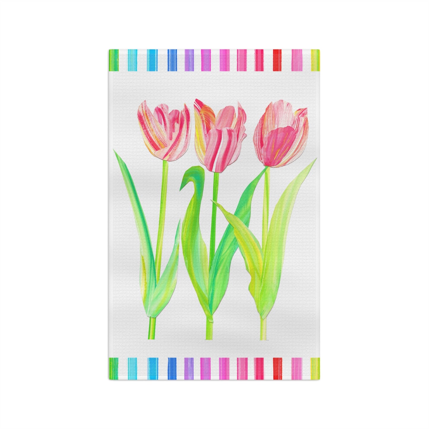 Vibrant Tulip Microfiber Tea Towel