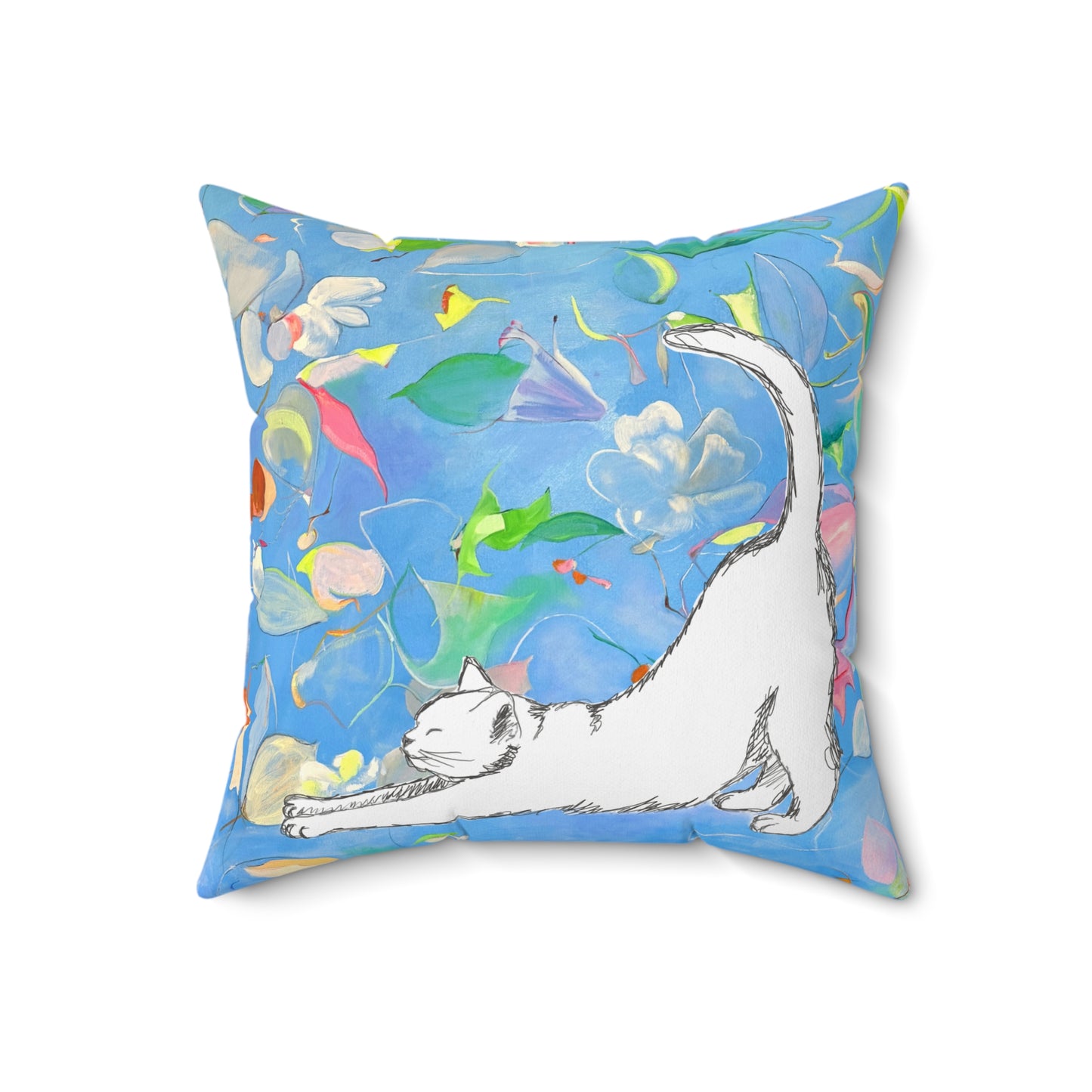 Pillows Polyester Square Kitty Fun