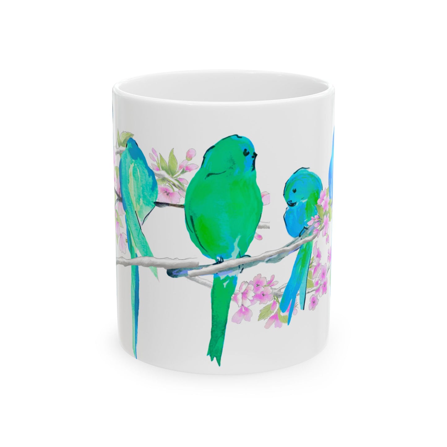 Blossoms & Birds Ceramic Mugs