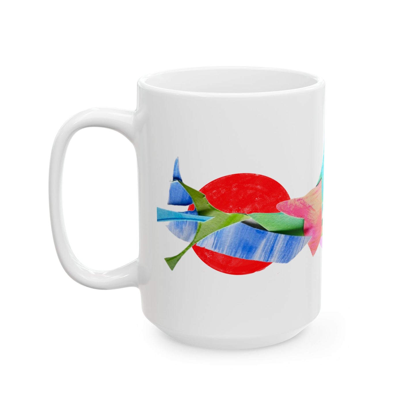 Pattern Play Mug Pink Red Blue