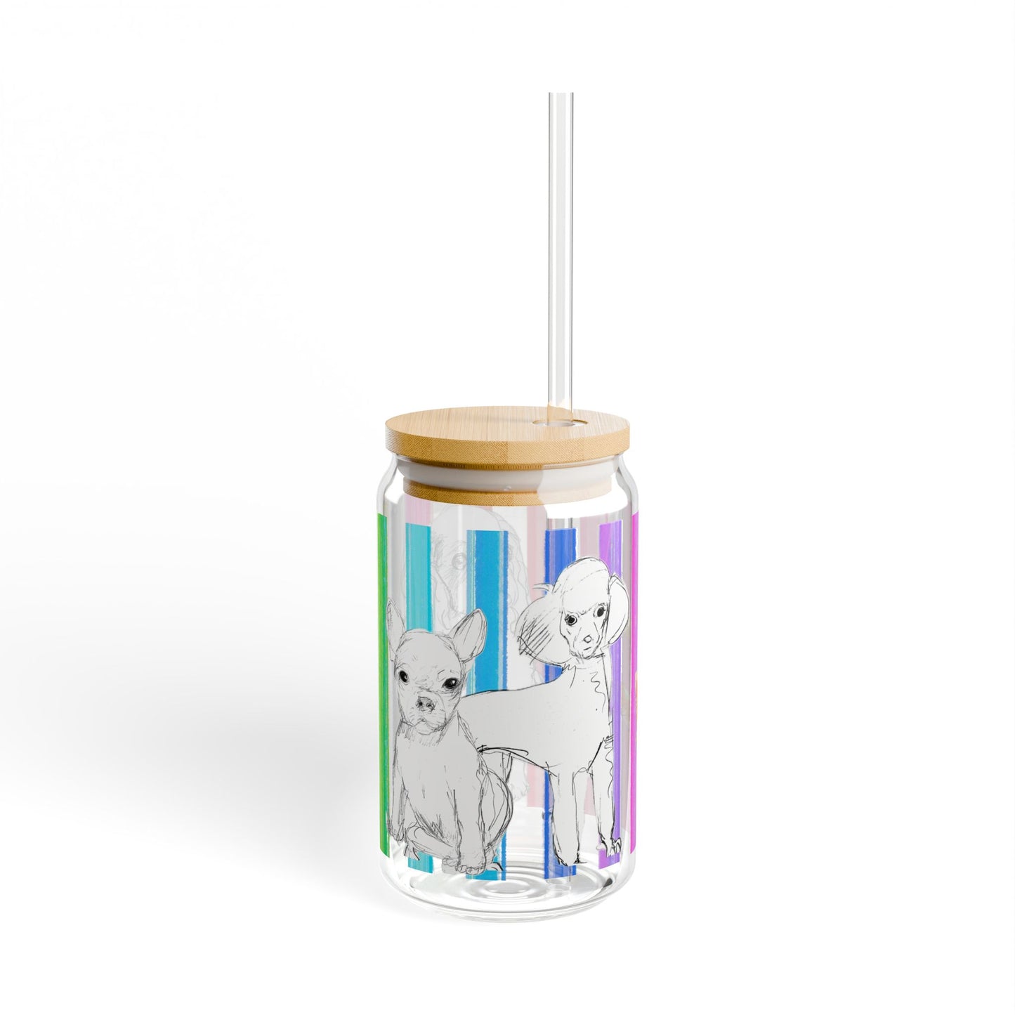 Dogi Butterfly Flutter  Sipper Glass Poodle Chihuahua Cocker Spaniel