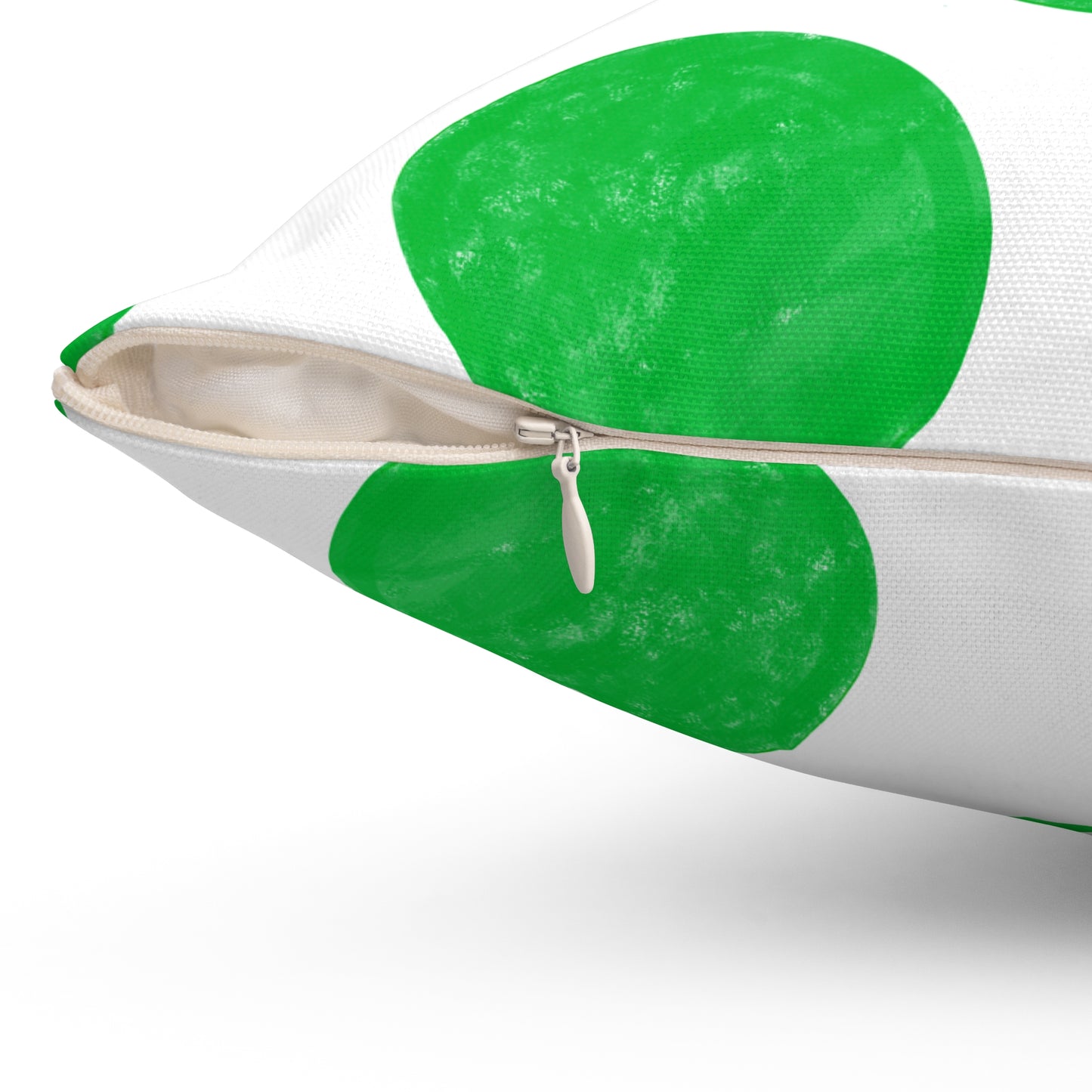 Polka Dot Palette Polyester Square Pillow green