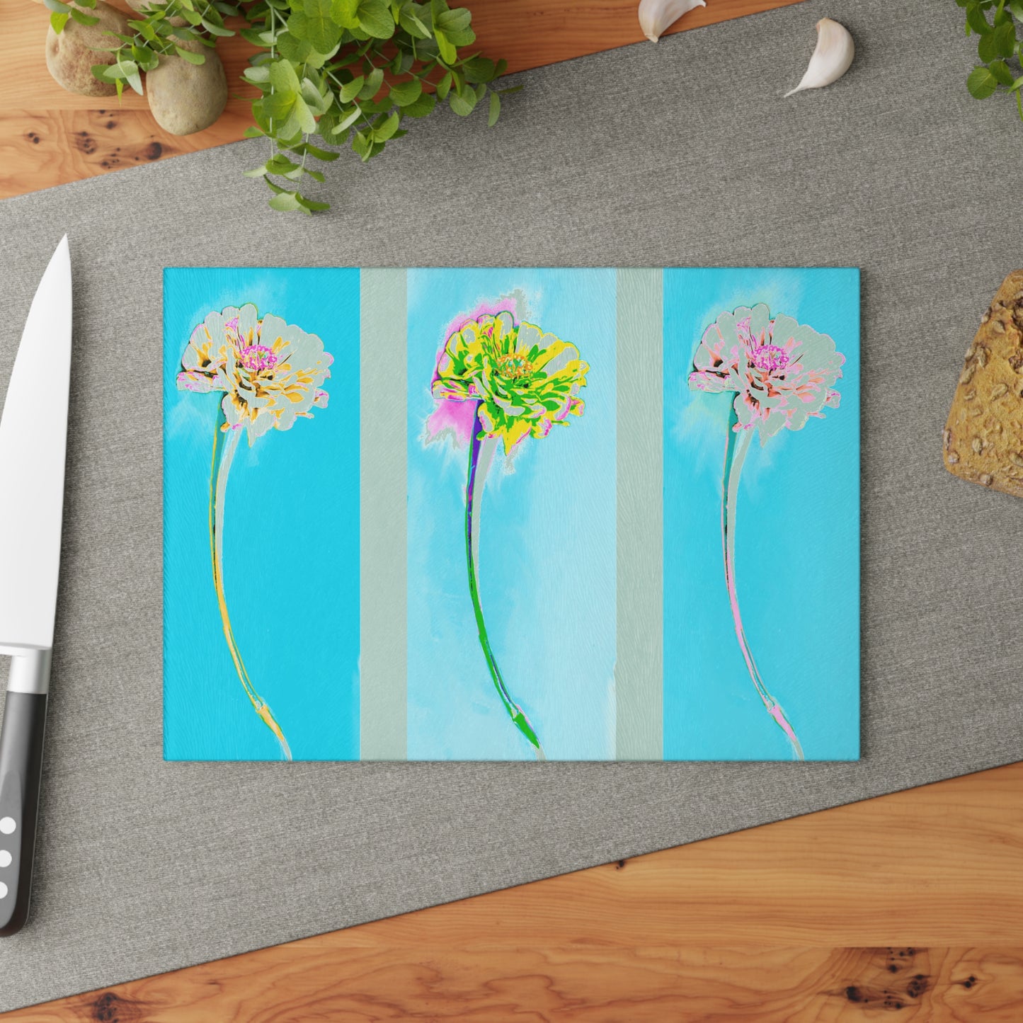 Glass Cutting Boards Zinnia Color Story