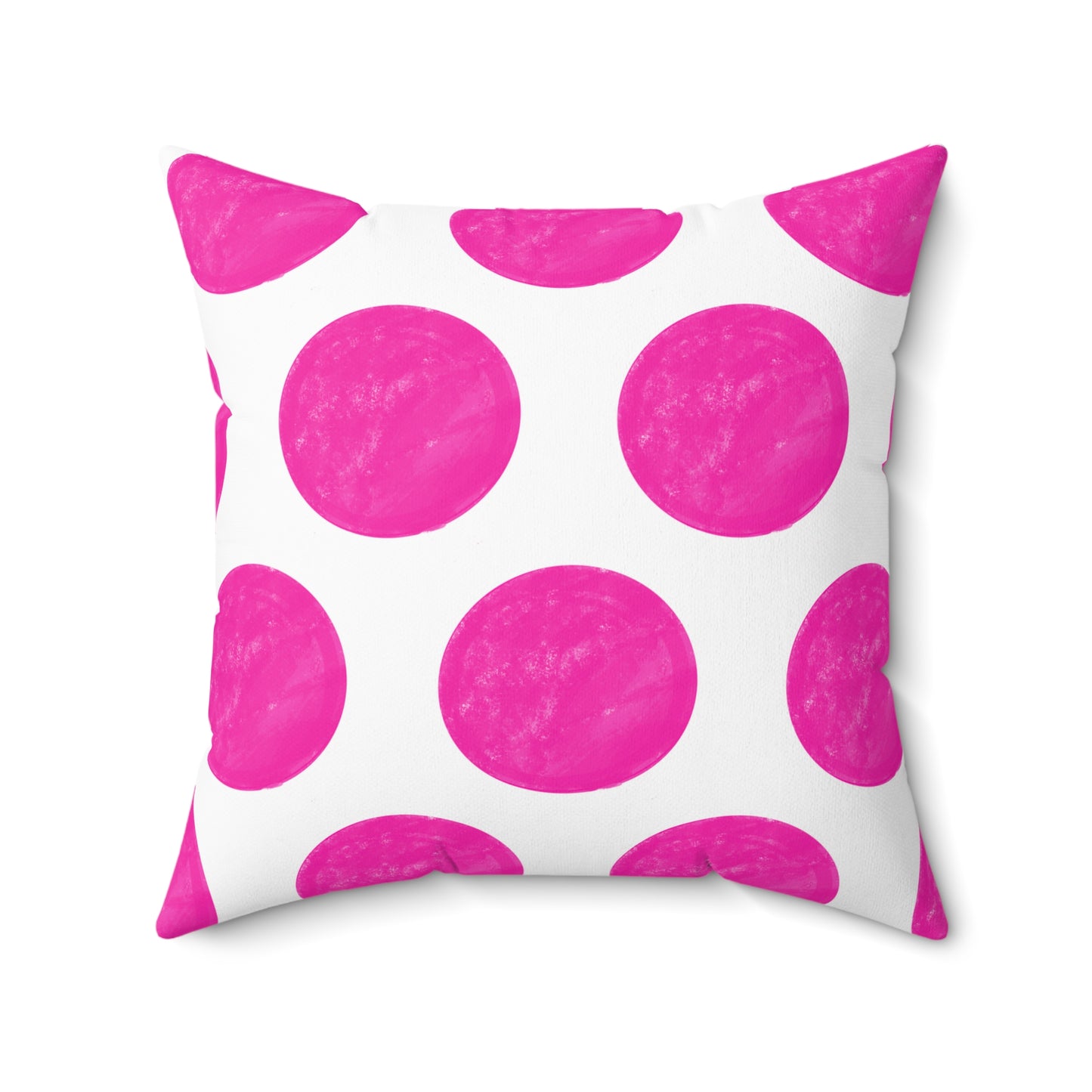 Polka Dot Palette Polyester Square Pillow