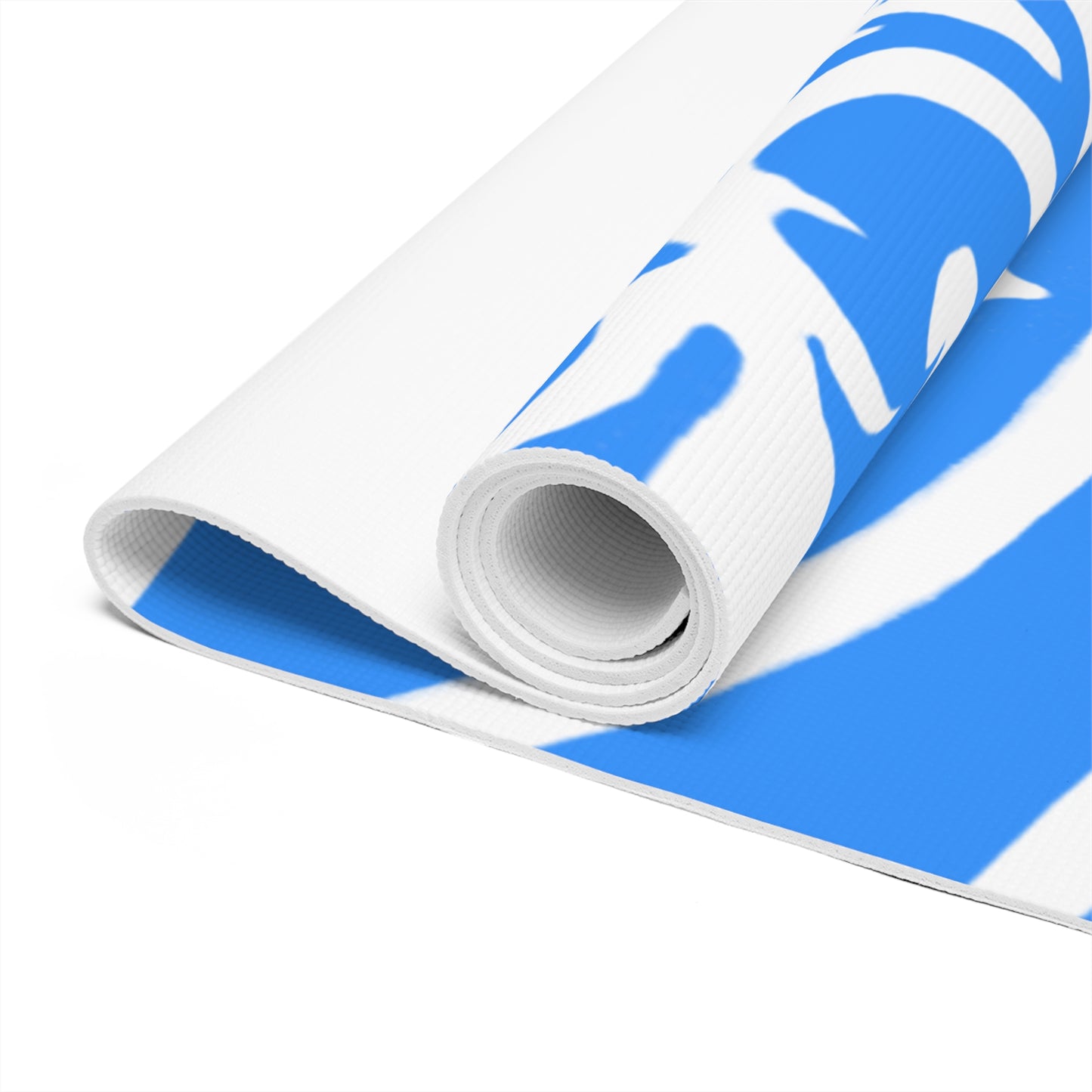 Scrollwork Exercise Mat Blue