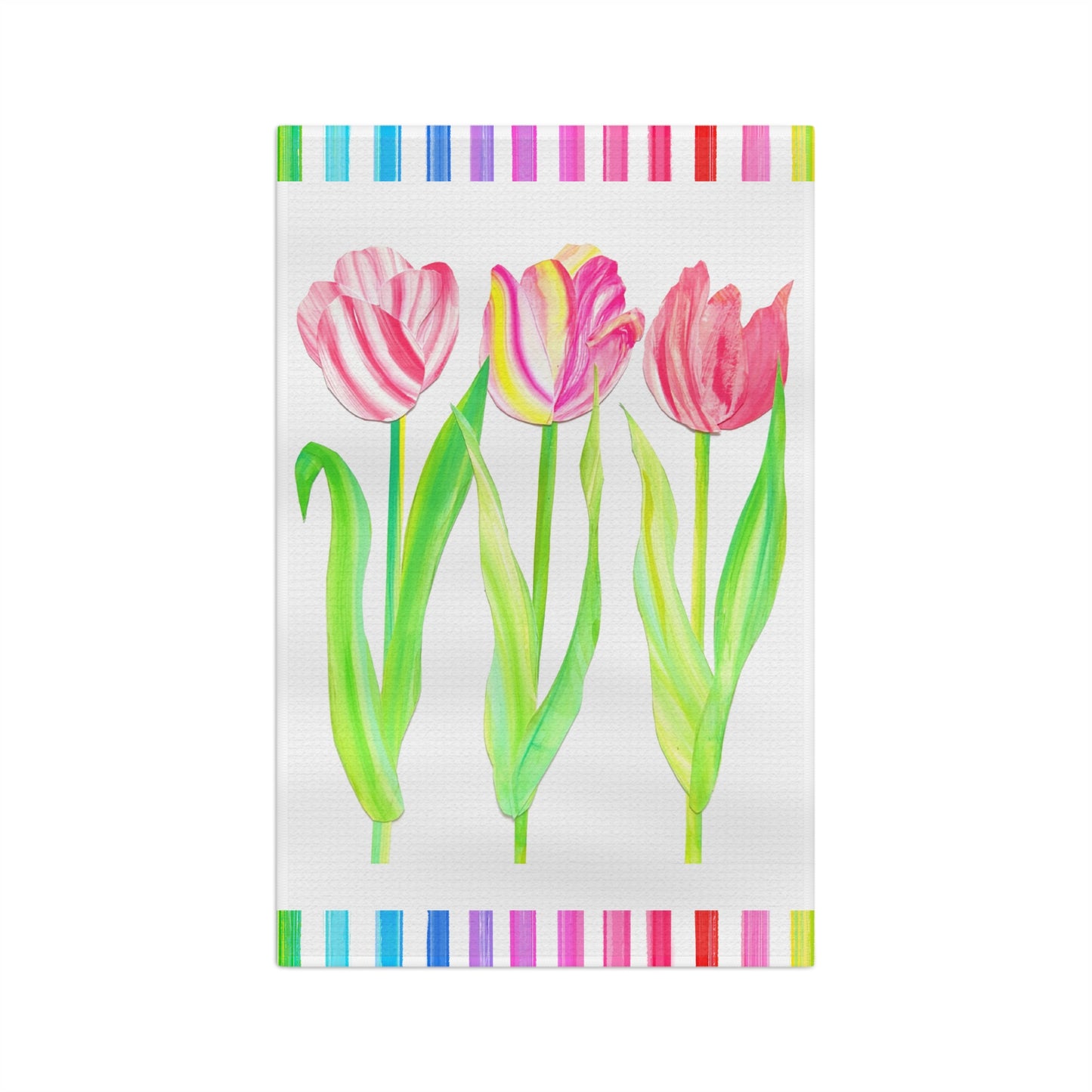 Vibrant Tulip Microfiber Tea Towel