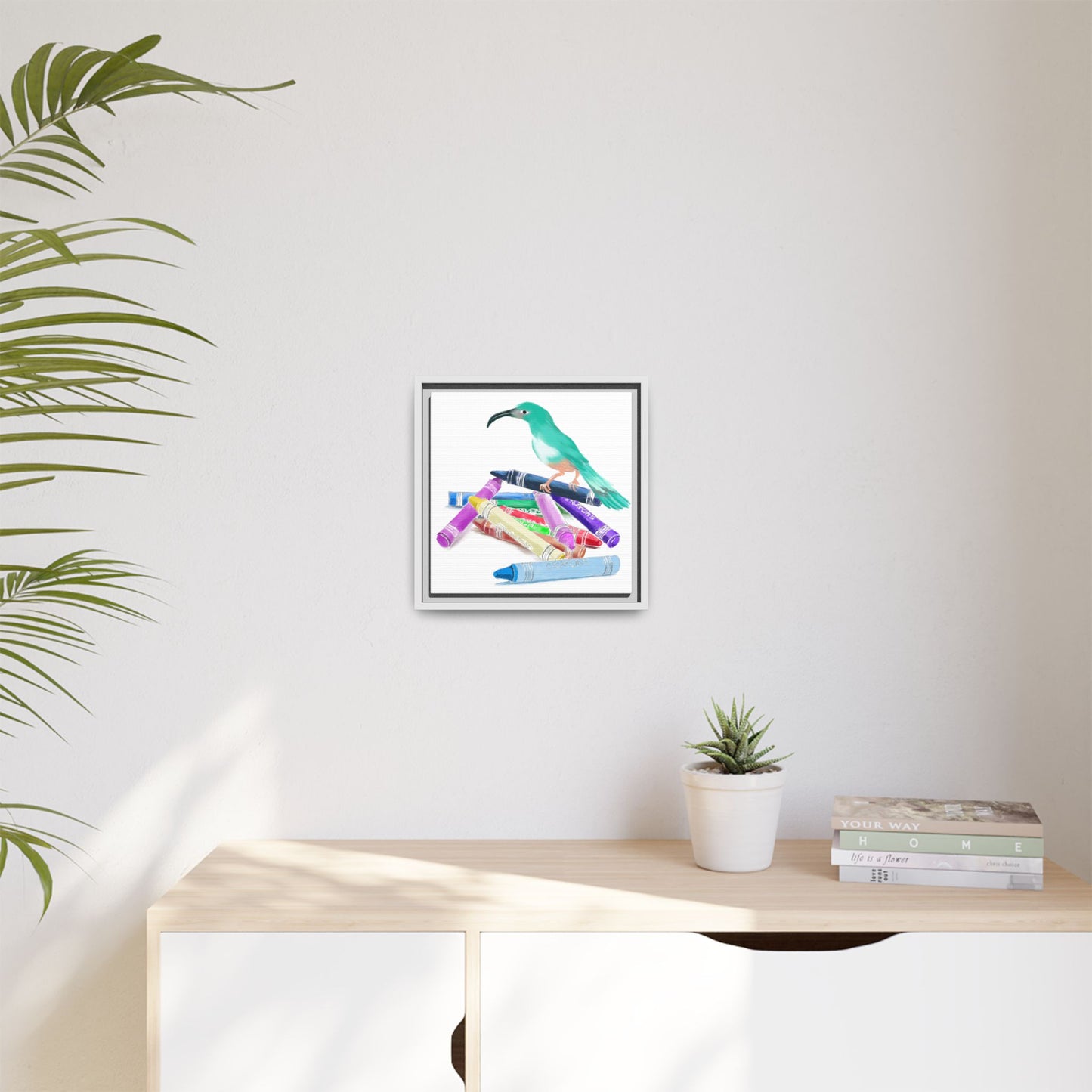 Jolly Birds Matte Canvas Framed