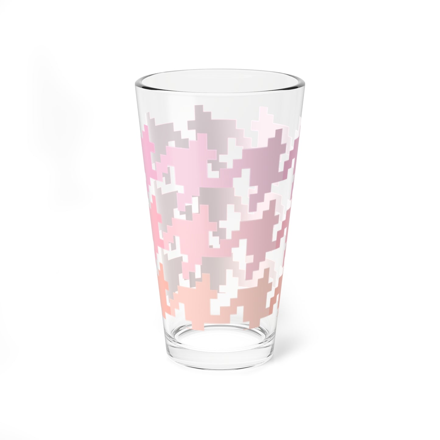 Mixing Glass, 16oz Houndstooth Fun