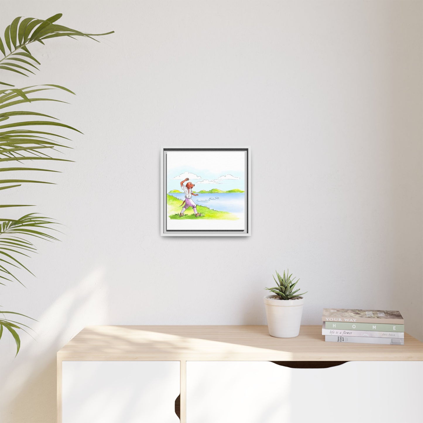 Dogi Fun Matte Canvas Framed