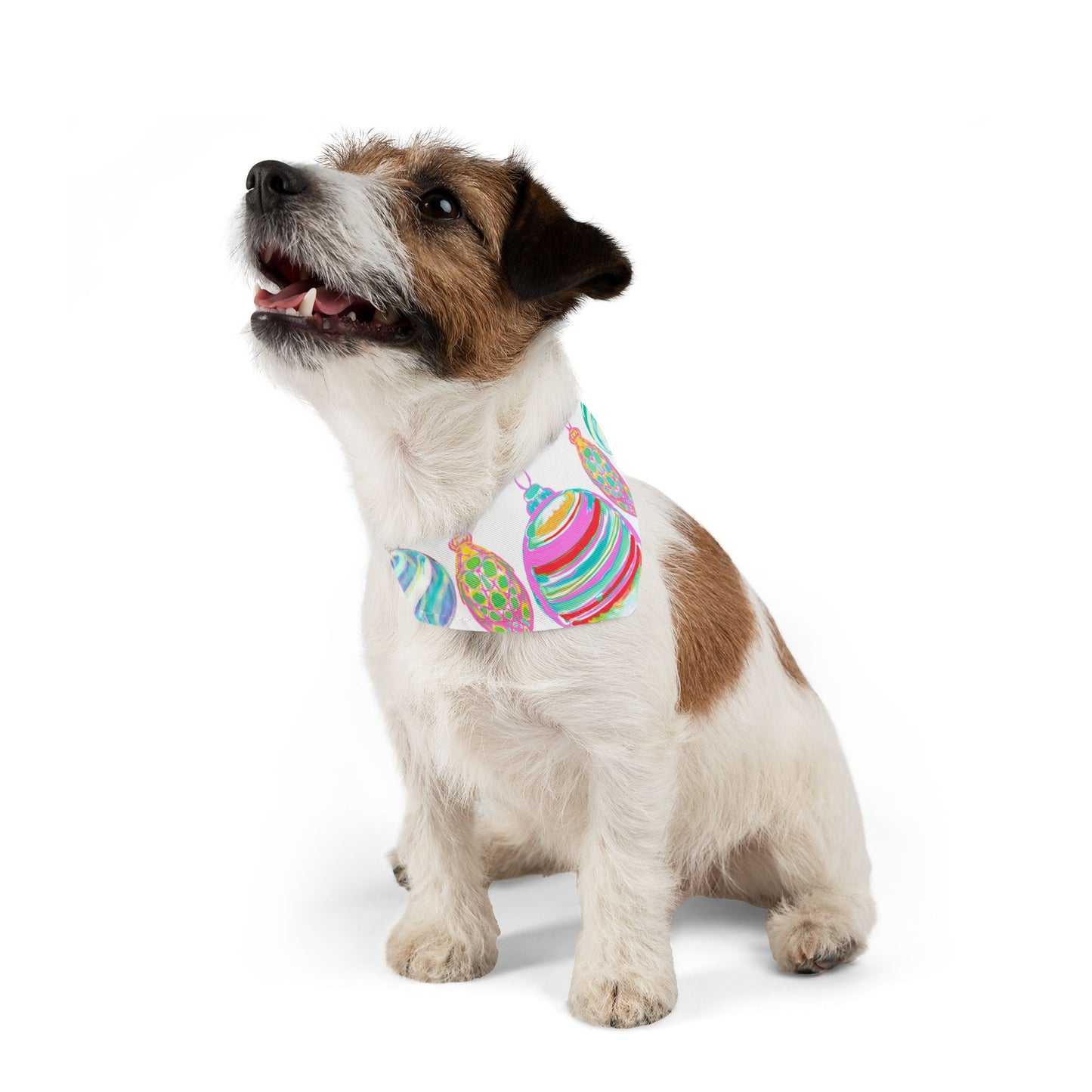 Pet Clothing Bandana Collar Christmas Jolly Woofs