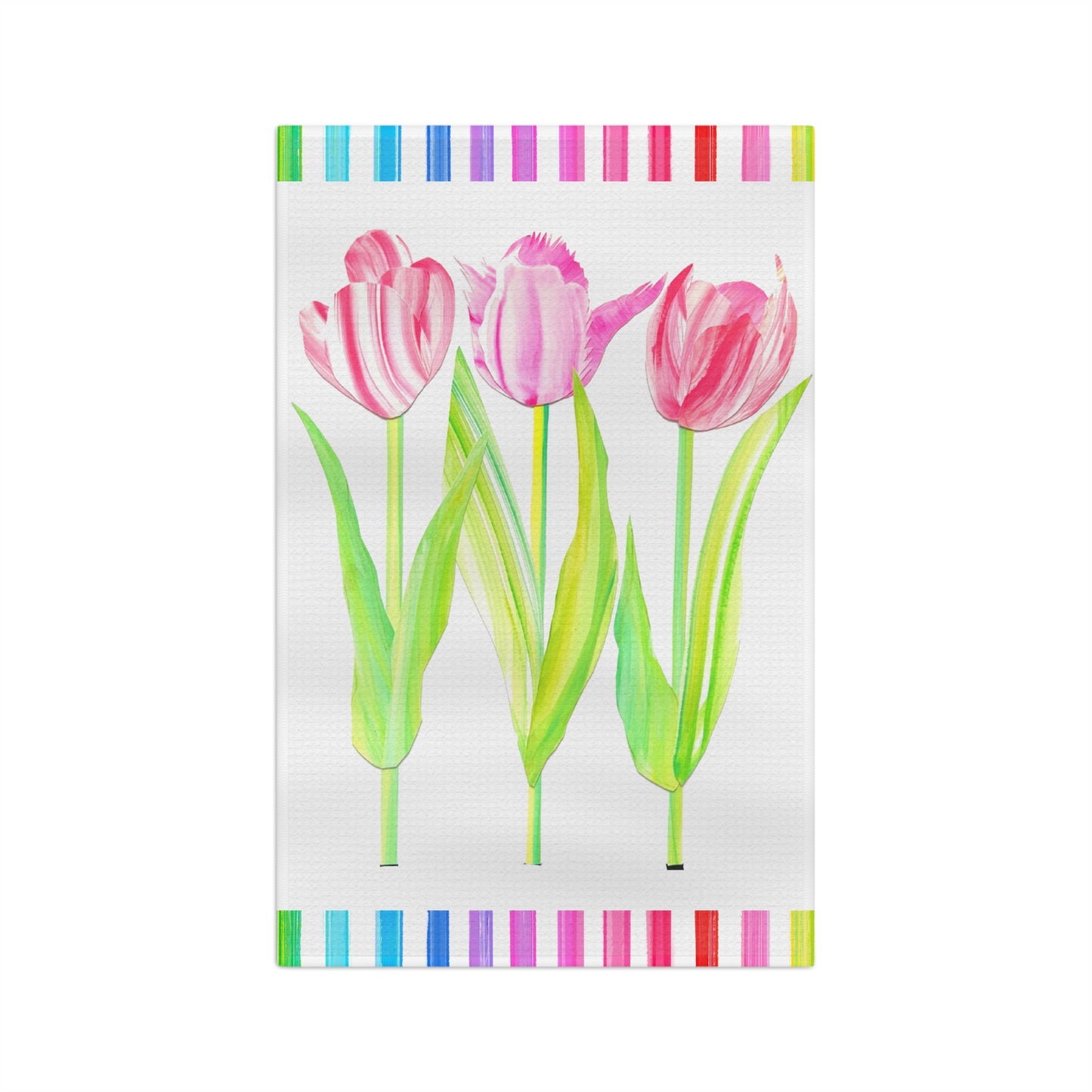 Vibrant Tulip Microfiber Tea Towel