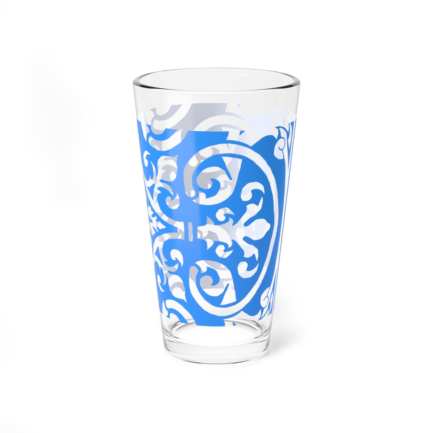 Mixing Glass, 16oz Scrollwork Art