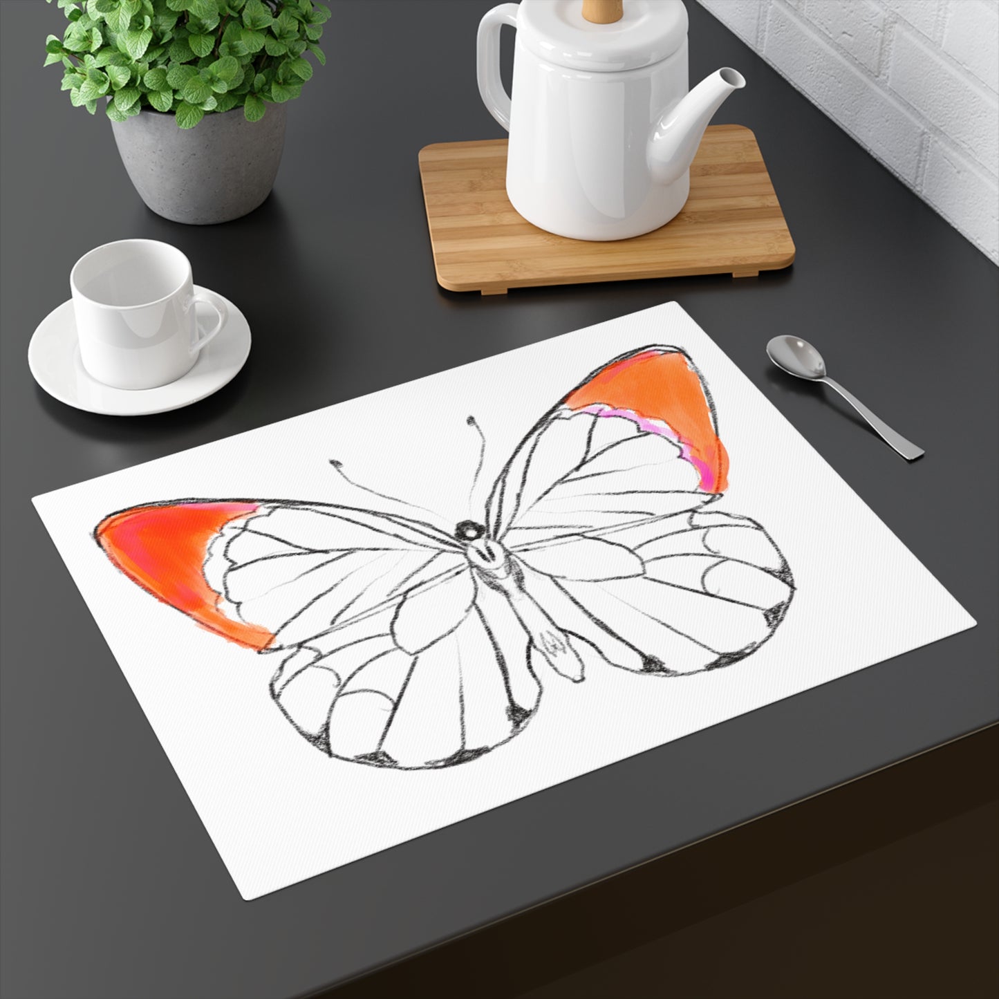Chroma Red Placemat, 1pc
