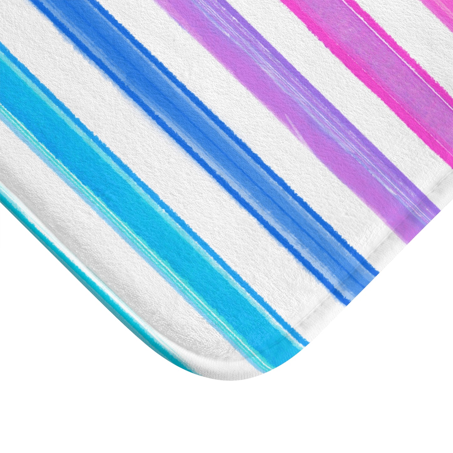Bath Mats Watercolor Stripes