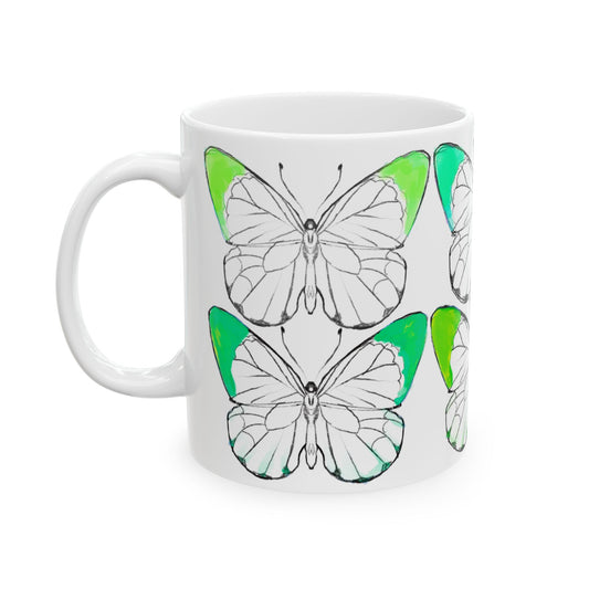 Chroma Ceramic Mug, (11oz, 15oz) Green
