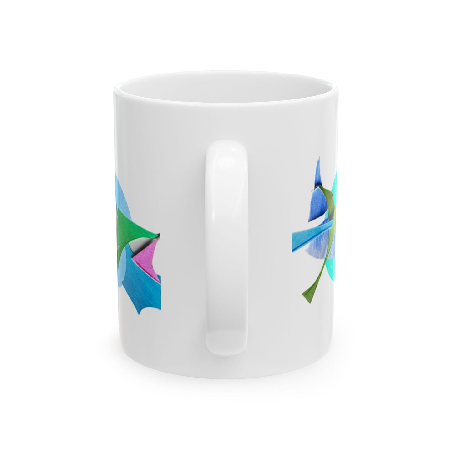 Pattern Play Mug Aqua Red Blue
