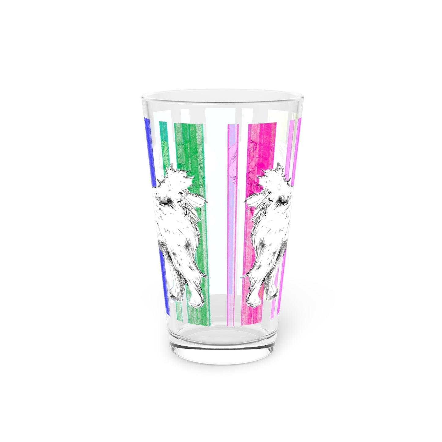 Dogi Fun Pint Glass, 16oz Shih Tzu