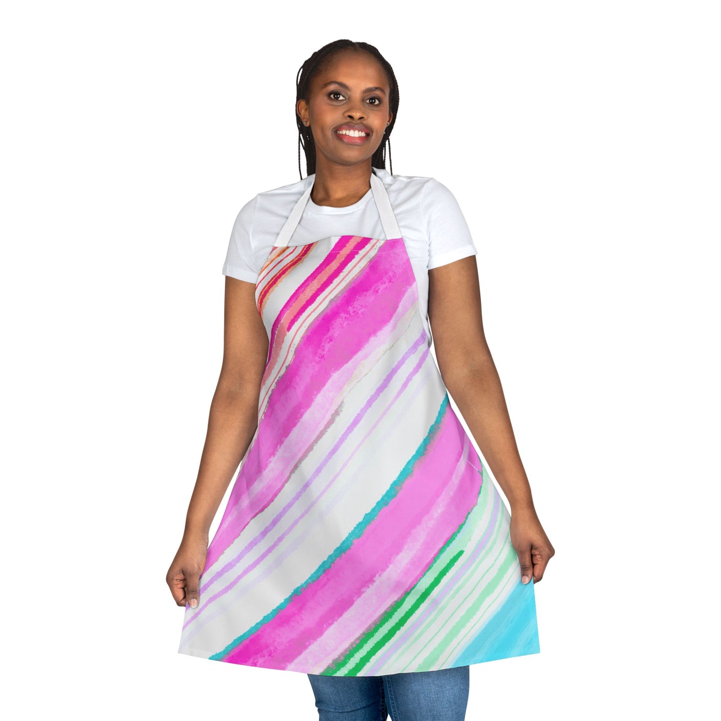 Diagonal Stripes Apron