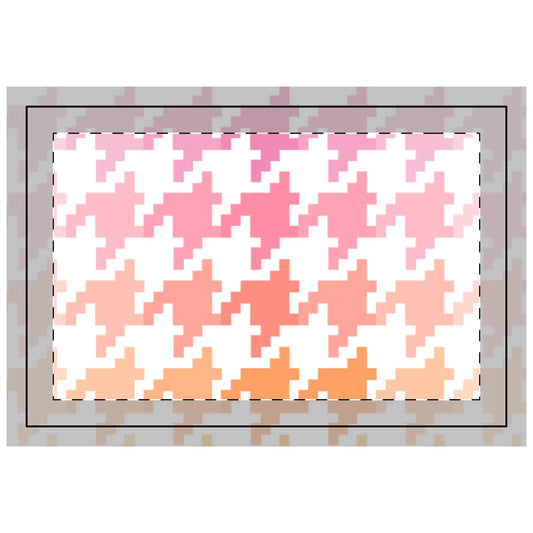 Houndstooth Fun in Pink and Orange Poly Quilted Placemat
