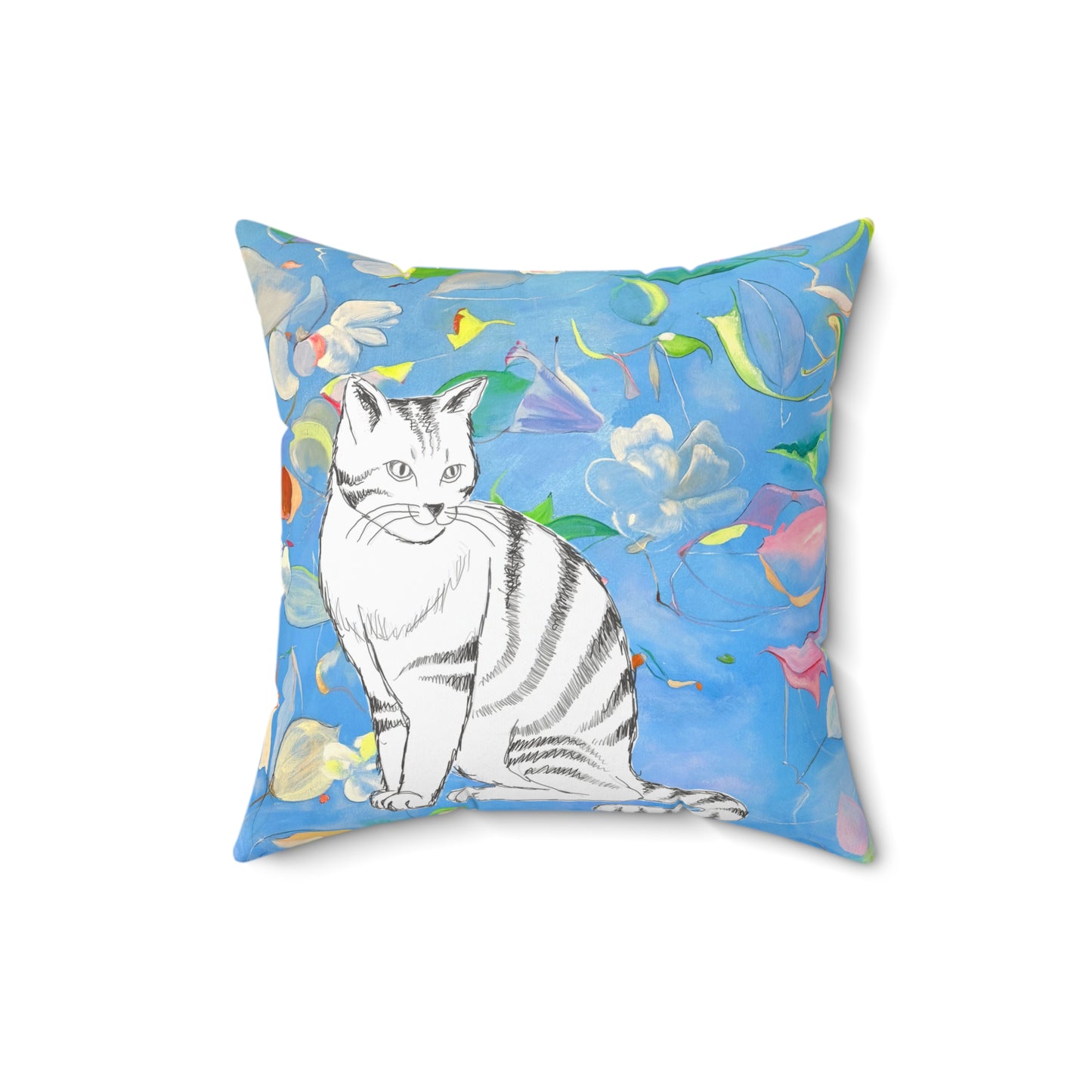 Pillows Polyester Square Kitty Fun