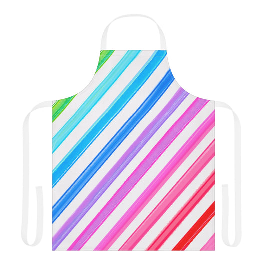 Diagonal Stripes Apron