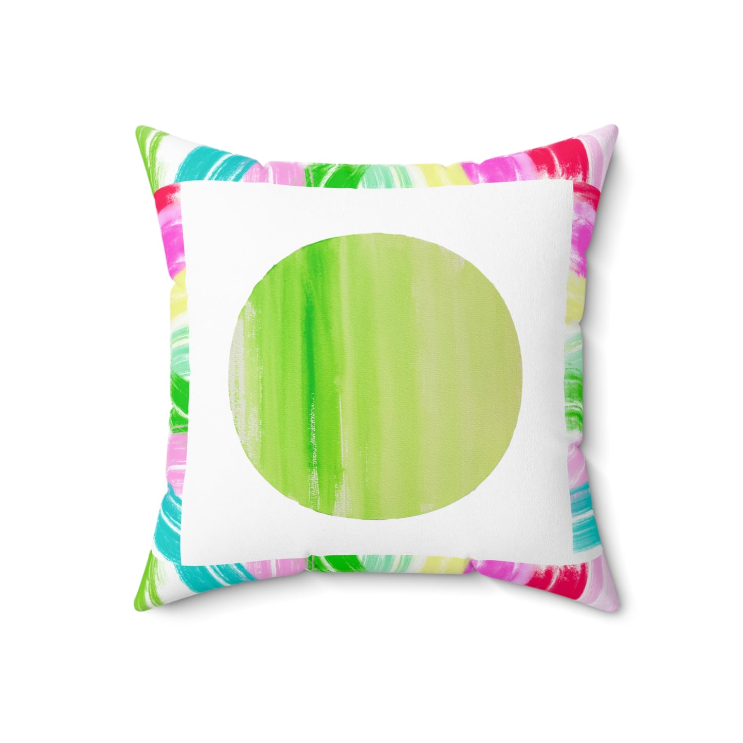 Mega Dot Polyester Square Pillow The fool says in his heart, "There is no God" Polka Dot