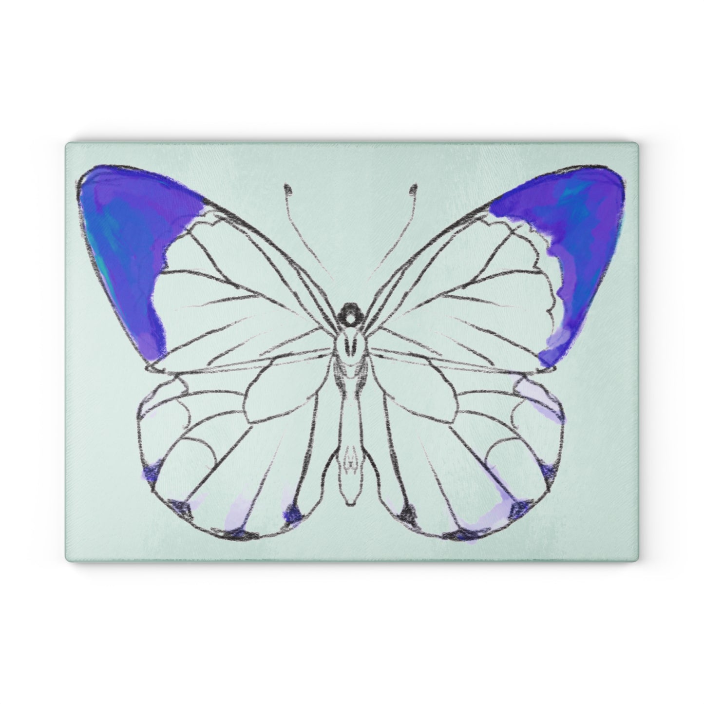 Chroma Glass Cutting Board Navy