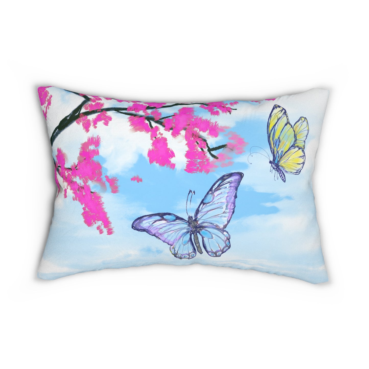 Blossom Whirl Lumbar Pillow