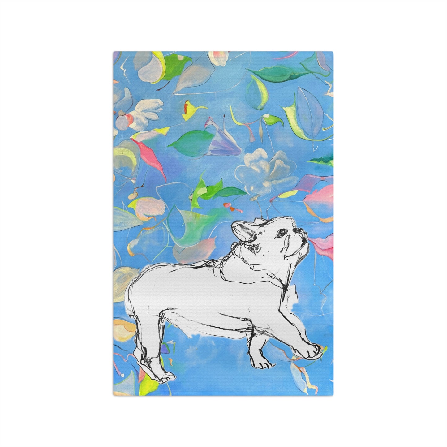 Dish Towels Microfiber Abstract with Dog
