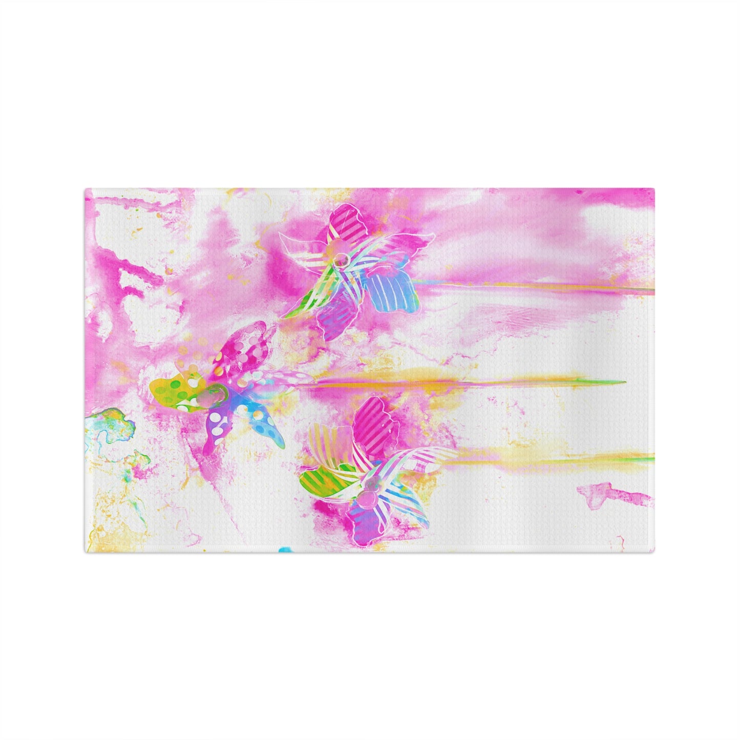 Dish Towels Microfiber Watercolor Pinwheels