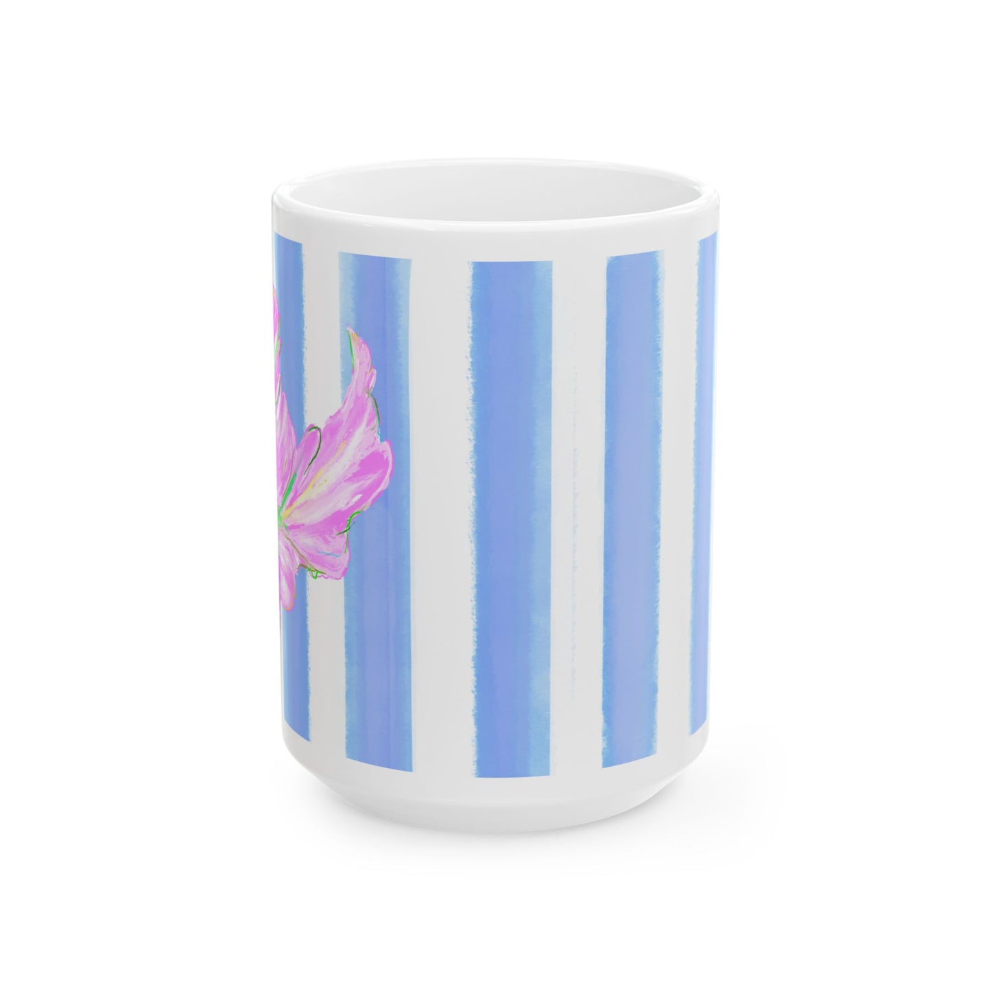 Dancing Tulips Mug Periwinkle Lilac