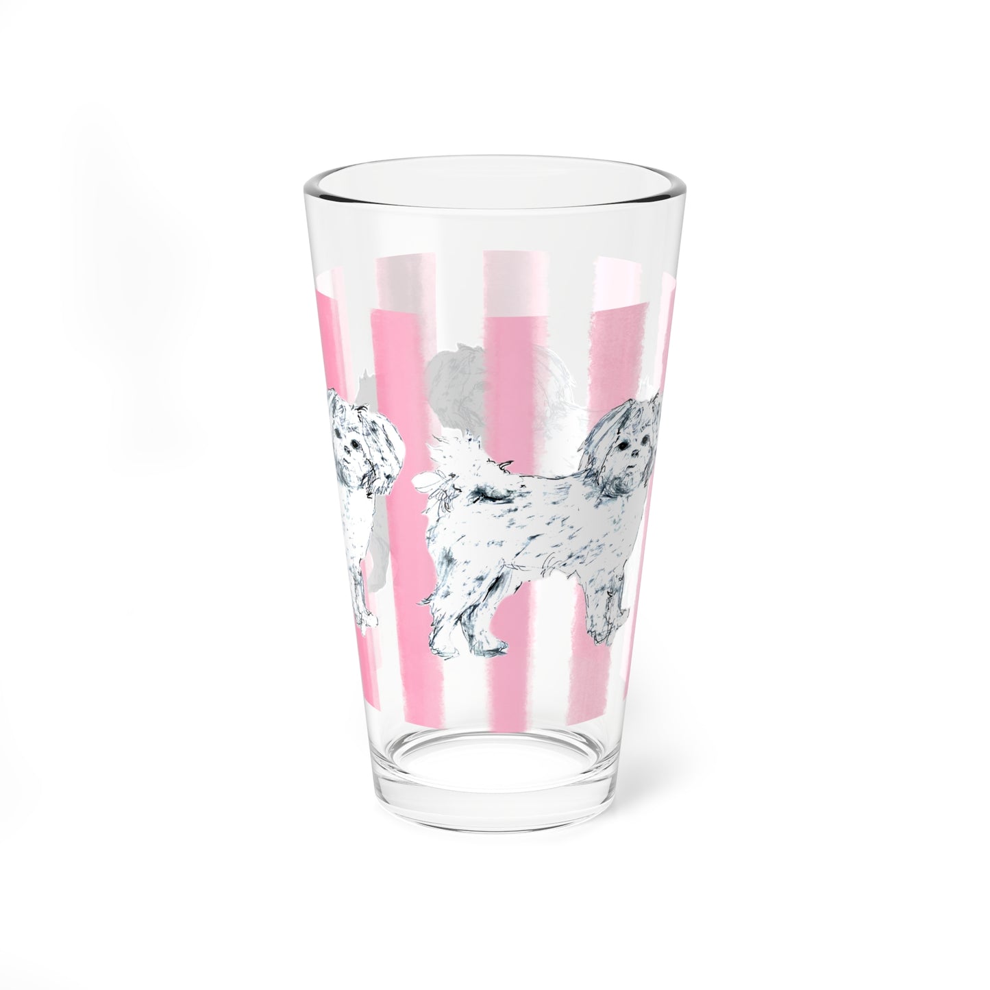Dogi Fun Pint Glass, 16oz Shih Tzu