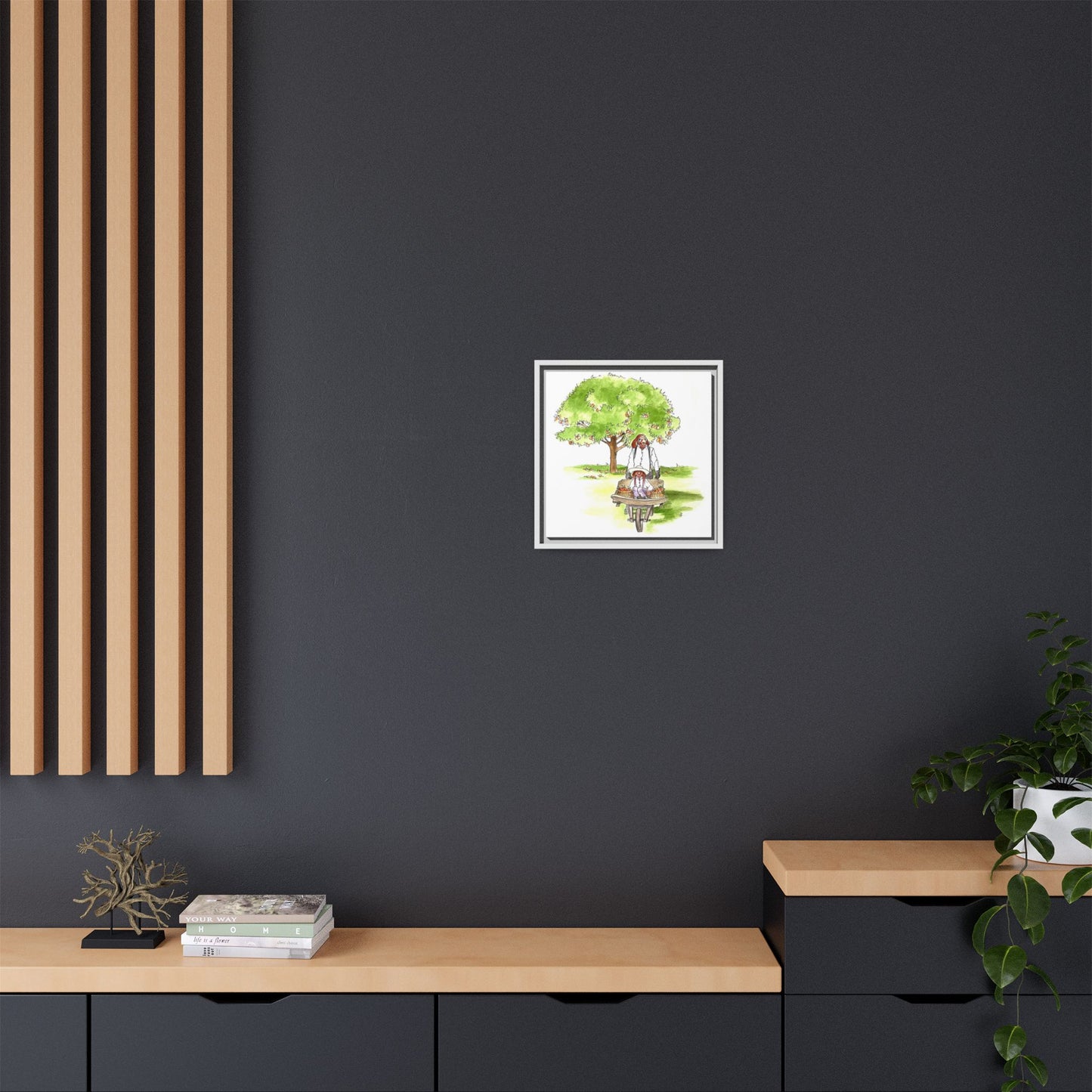 Dogi Fun Matte Canvas Framed